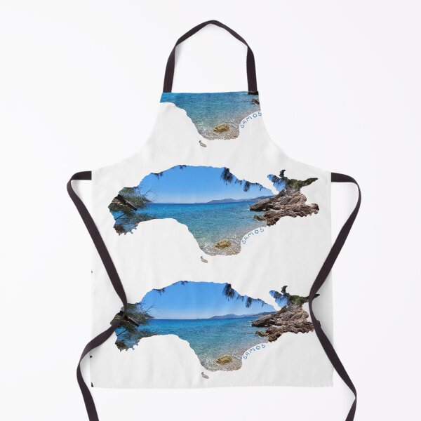 Item preview, Samos - island silhouette - small, lonely bay (Greece) designed and sold by nabeArtist.