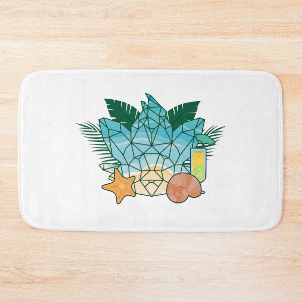 Item preview, Rascal Polygon Head Summervibes Summer Sun Beach Shell Fern designed and sold by RascalMedia.