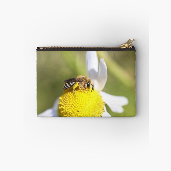 Item preview, Bee with yellow pollen baskets designed and sold by GreyFeatherPhot.