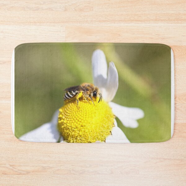 Item preview, Bee with yellow pollen baskets designed and sold by GreyFeatherPhot.