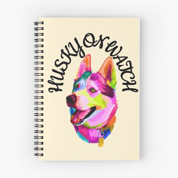 Item preview, Husky On Watch - Fiesta arcoíris Animal rosa fuerte designed and sold by NoMatterLab.