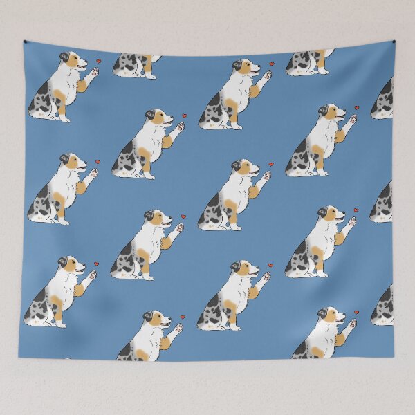 Item preview, Australian Shepherd, Aussie puppy, Aussie love, Australian Shepherd lover, Cute Aussie puppy with heart designed and sold by Furkid Studio.