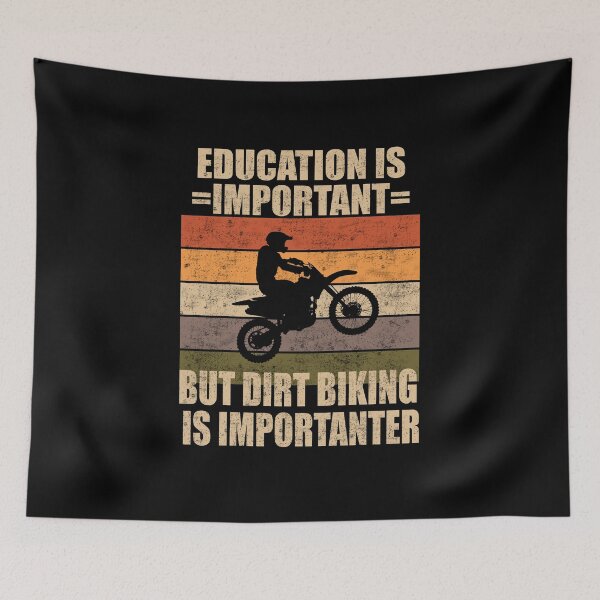 Item preview, Education is important but dirt biking is IMPORTANTER designed and sold by Adel Qasem.