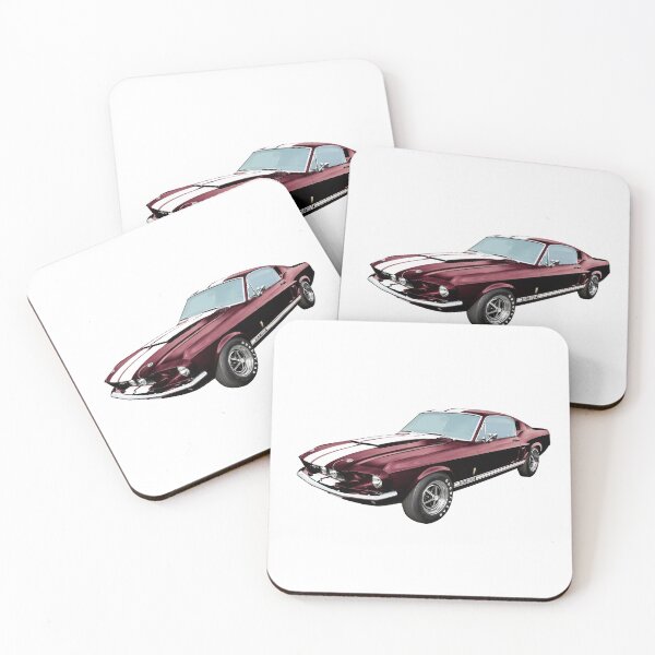 Item preview, Royal Maroon Ford Mustang GT500 designed and sold by blackwolfpixels.