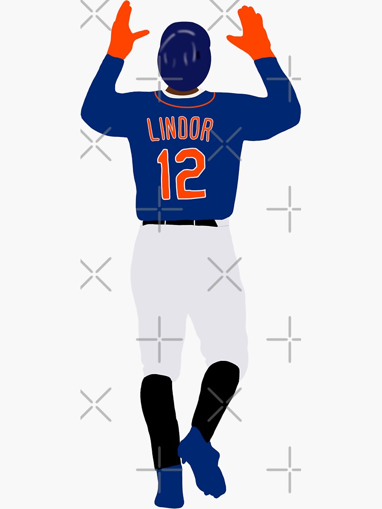 Lindor Mets shortstop Sticker for Sale by mrooney7