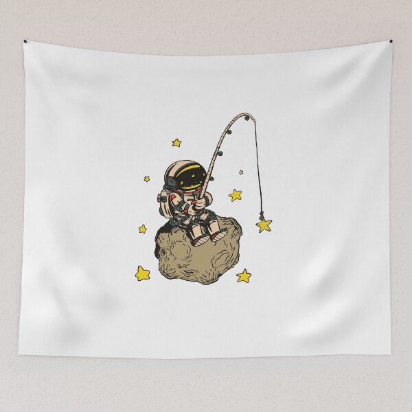 Item preview, Funny Astronaut Fishing Stars  designed and sold by Carlostshirts.