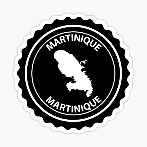 Timbre de la Martinique Sticker