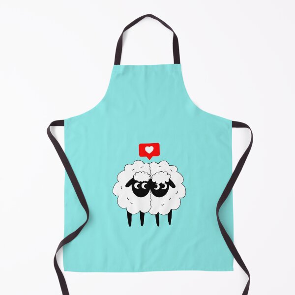 Item preview, Sheep Love - Blue designed and sold by Kittys-Art.
