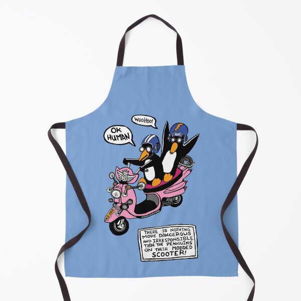 Item preview, Penguins on their modded scooter - OK Human designed and sold by IanForbesArt.