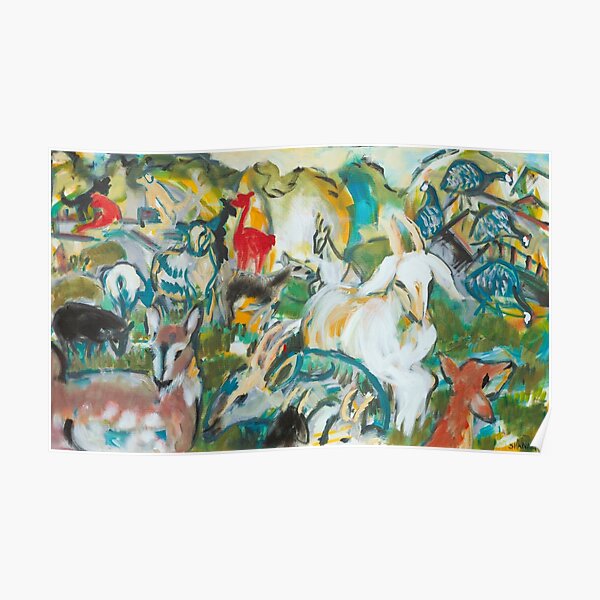Goats and Guineas Poster
