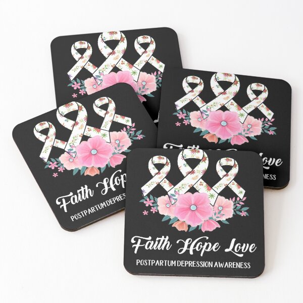 Item preview, Faith Hope Love Postpartum Depression Awareness designed and sold by frechettee.