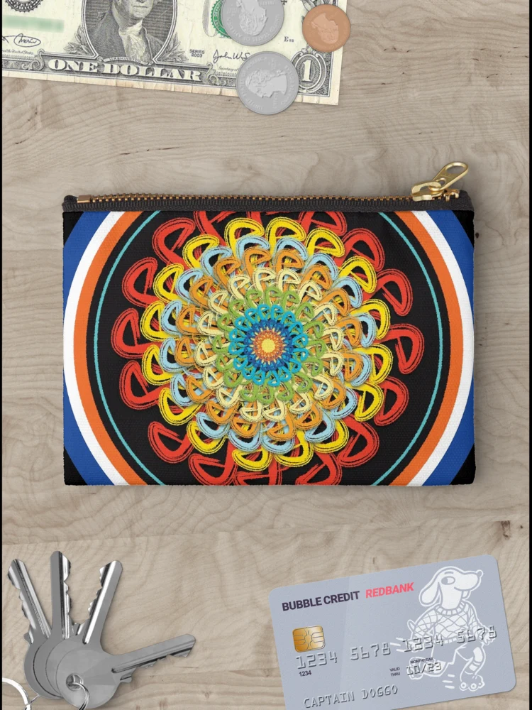 Thumbnail 3 of 4, Zipper Pouch, Infinite Path Mandala 2 designed and sold by InfinitePathArt.