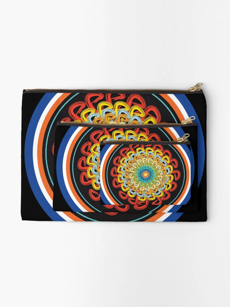 Thumbnail 2 of 4, Zipper Pouch, Infinite Path Mandala 2 designed and sold by InfinitePathArt.