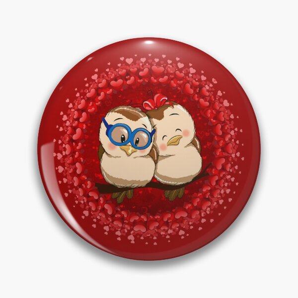 Item preview, Pretty Tweet Couple (Red on Red) designed and sold by PawsitiveMum.