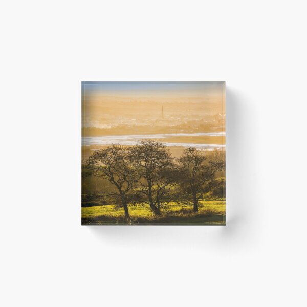 Item preview, Dundalk in mist, from Cooley Mountains, Ireland designed and sold by Marcin W Photography.