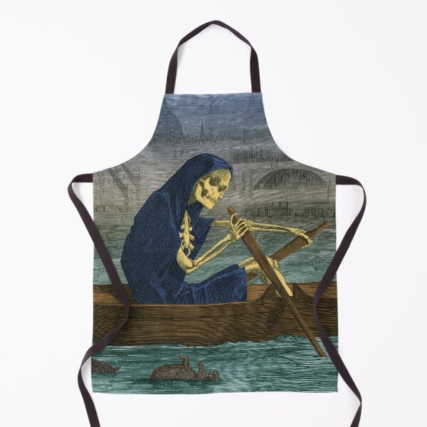 Item preview, A Skeleton Rowing a Boat on the River Thames, London, England. Rats designed and sold by ScienceSource.