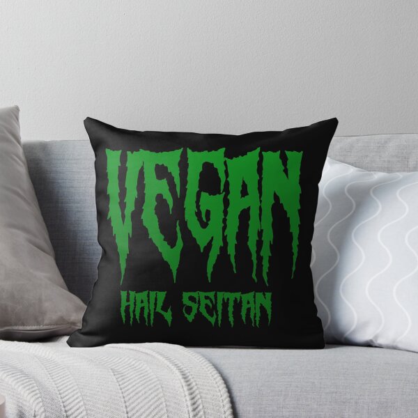 Item preview, Vegan Hail Seitan Death Metal Style Design designed and sold by JBDeszigns.