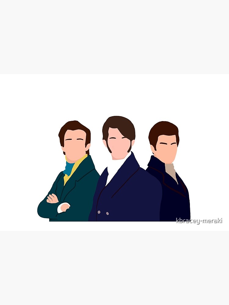 Bridgerton Boys Characters Illustration by kbracey-meraki