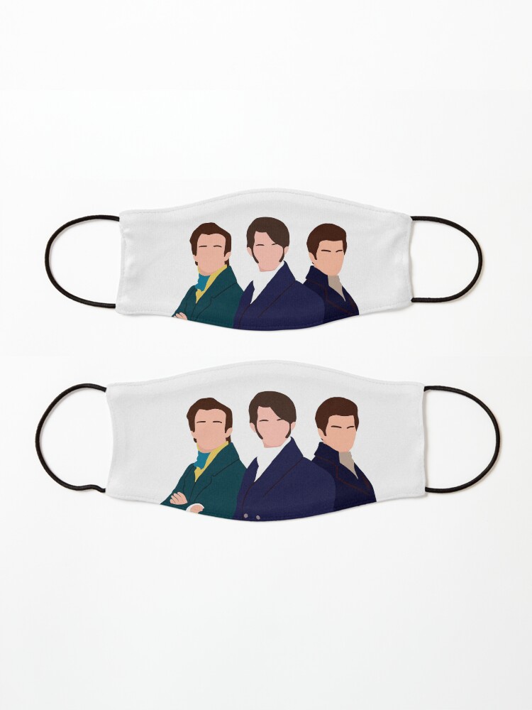 Alternate view of Bridgerton Boys Characters Illustration Mask