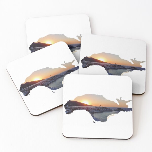 Item preview, Samos - island silhouette sunset at Kokkari (Greece) designed and sold by nabeArtist.