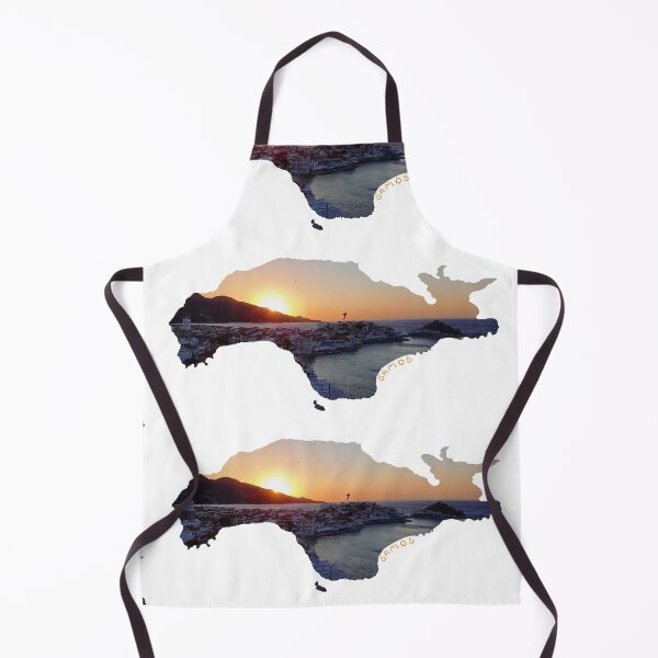 Item preview, Samos - island silhouette sunset at Kokkari (Greece) designed and sold by nabeArtist.