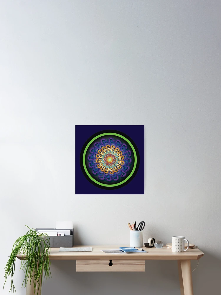 Thumbnail 2 of 3, Poster, Infinite Path Mandala designed and sold by InfinitePathArt.