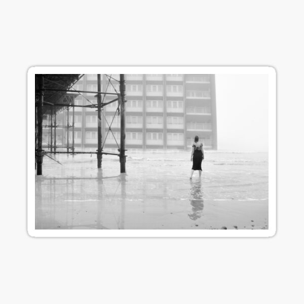 Ghost Walker at the Bay Sticker