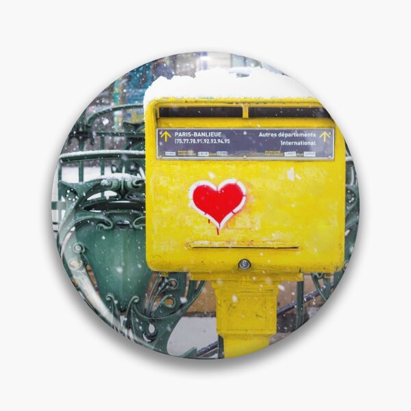 Item preview, Postal box with red heart on it designed and sold by Rrrainbow.