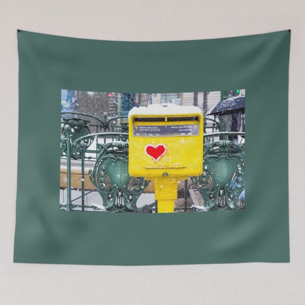 Item preview, Postal box with red heart on it designed and sold by Rrrainbow.