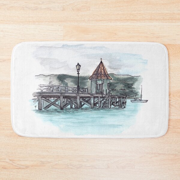 Item preview, Akaroa Harbour Watercolour designed and sold by Tom Napper Design.