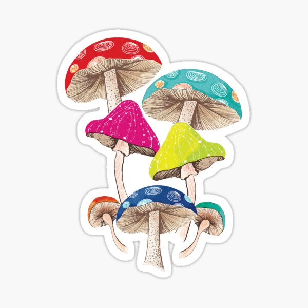 Magical Mushrooms Sticker
