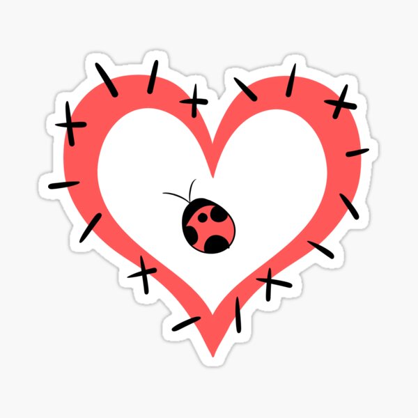 Item preview, Ladybug Heart designed and sold by gross-girl99.