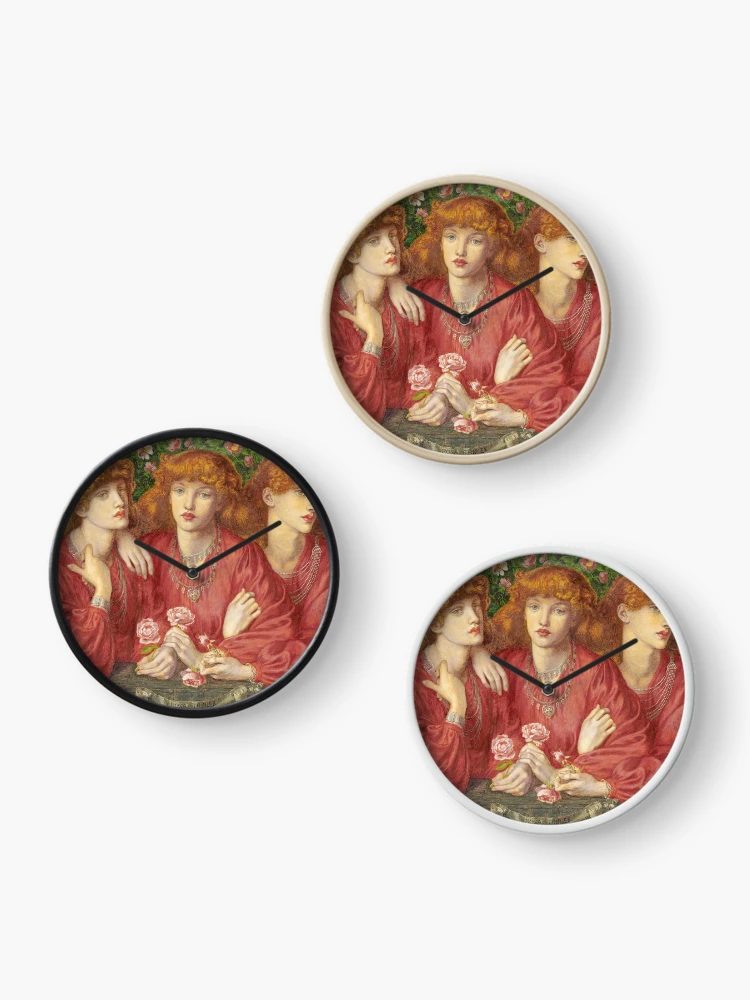 Thumbnail 3 of 4, Clock, Pink Triplex designed and sold by brushandframes.