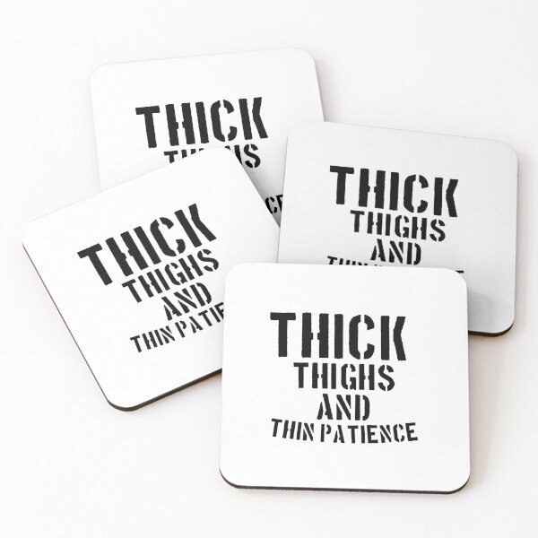Item preview, Thick Thighs Thin Patience T-Shirt, bodybuilding shirt, funny workout shirt, funny gym designed and sold by medbouk1.