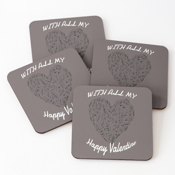 Item preview, With All My Heart Happy Valentines designed and sold by Sonatablue.