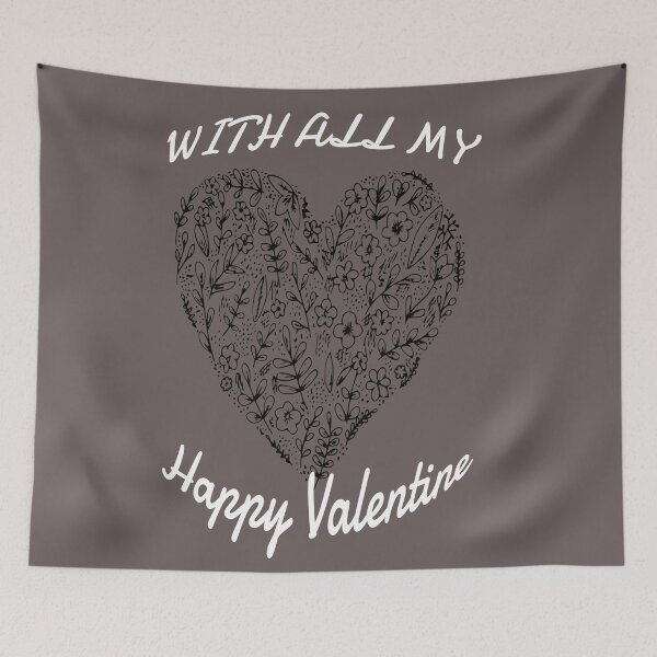 Item preview, With All My Heart Happy Valentines designed and sold by Sonatablue.