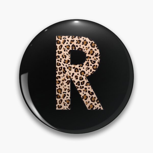 Item preview, The Letter R - Monogram in Classic Leopard Print designed and sold by Bumblefuzzies.