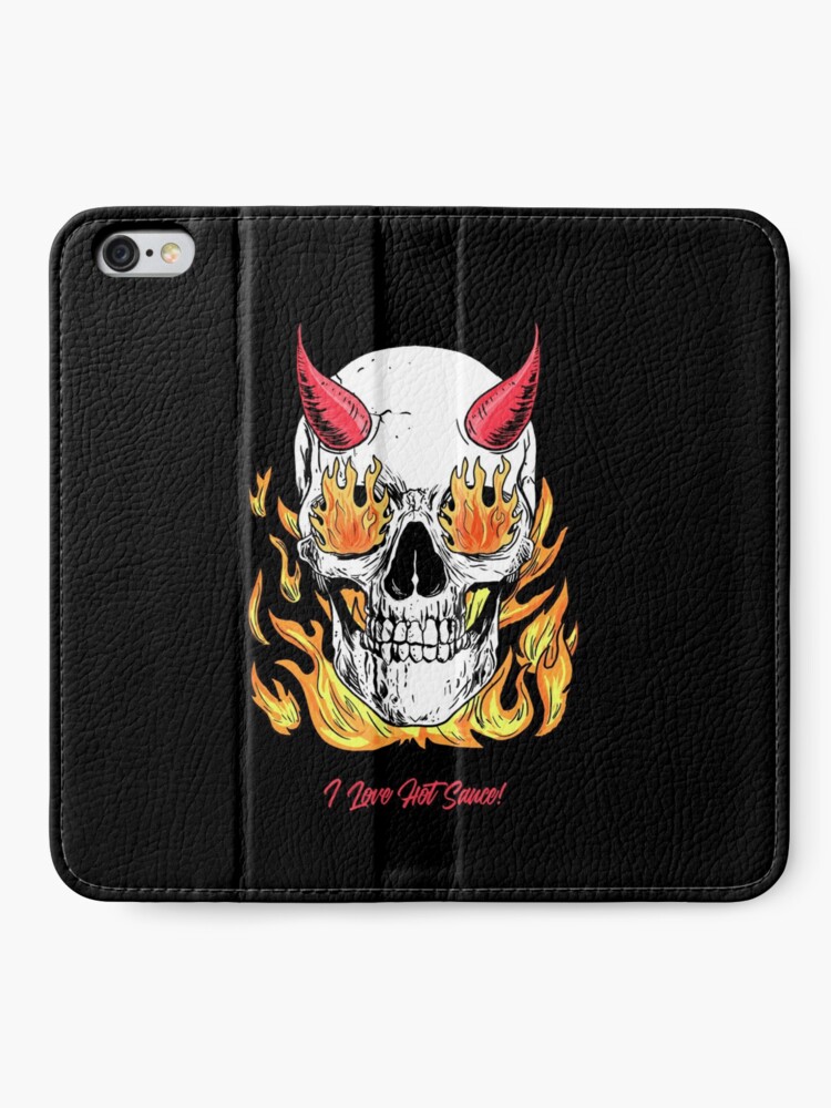 Alternate view of I Love Hot Sauce! iPhone Wallet