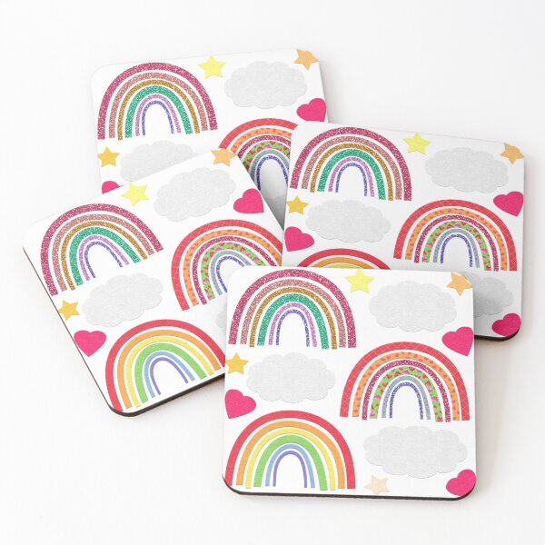 Item preview, Adorable Valentine's Day Rainbows, Hearts and Stars | Cherie's Art(c)2021 designed and sold by CheriesArt.
