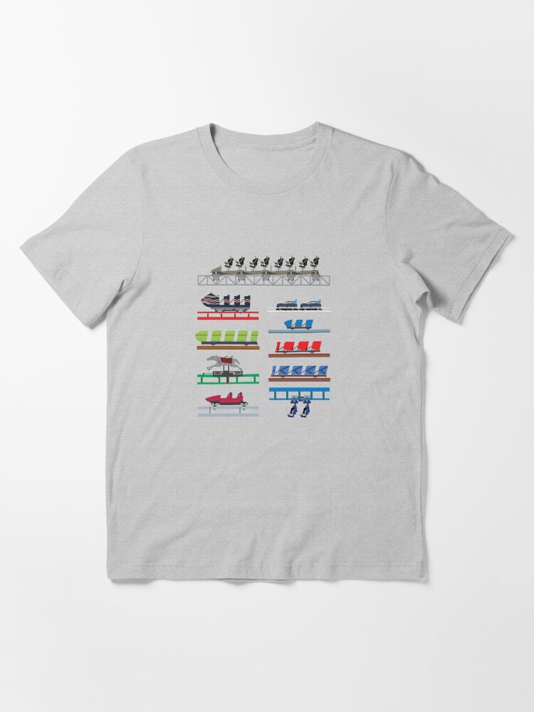 Alternate view of Blackpool Pleasure Beach Coaster Cars Design Essential T-Shirt