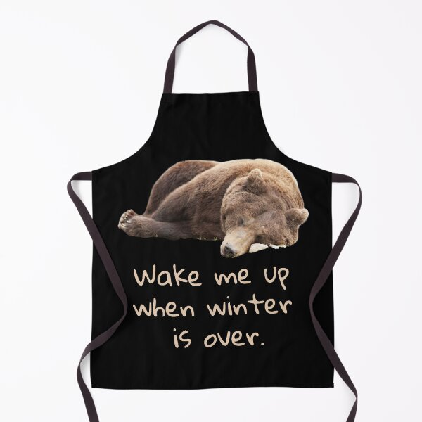 Item preview, Wake Me Up When Winter Is Over. Bear Sleeping. Text designed and sold by JellyBeenzz.