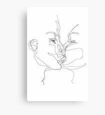 Kissing Metal Print