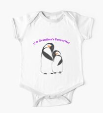 Grandma's Favourite Baby Penguin One Piece - Short Sleeve