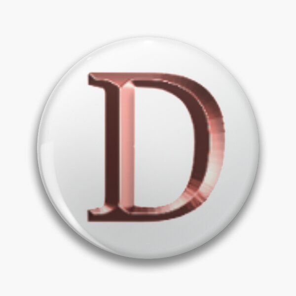 Item preview, Rose Gold Upper Case Letter D designed and sold by molamode.