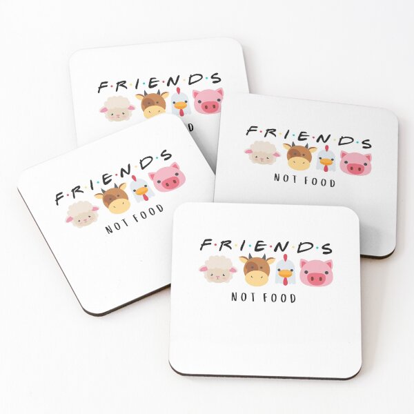 Artikelvorschau, Friends not food Veganism entworfen und verkauft von Inspo-Tees.