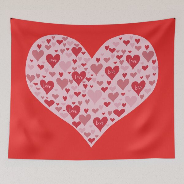 Item preview, Heart in Heart-Valentine-Kitch Lovecore designed and sold by Annette Chabidon Studio.