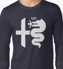 White Alfa Romeo of Birmingham Logo Long Sleeve T-Shirt