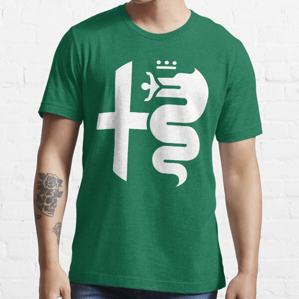 Logo blanc Alfa Romeo de Birmingham T-shirt essentiel