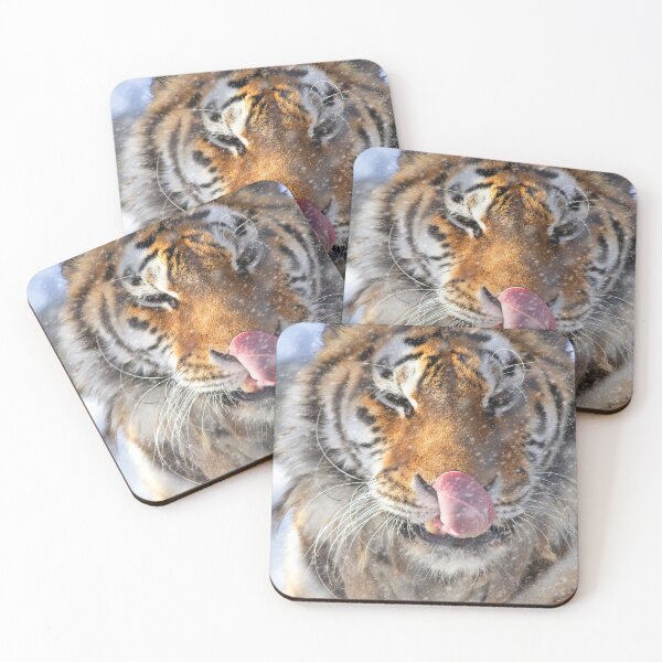 Item preview, Tiger Catching Flurries designed and sold by Karol Livote.