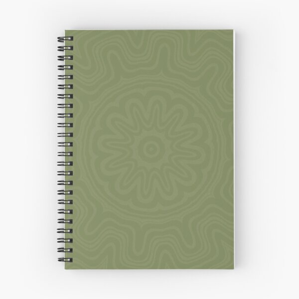 Item preview, Farrow Ball Sap Green Mandala Contemporary Dotted Aztec Mandala Design designed and sold by AuraTherapeia.